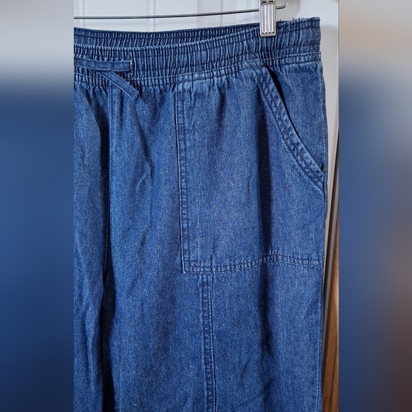 Karen Scott Denim Capri Pants XL – Casual Cotton Blue - Picture 5 of 12